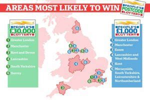 postcode lottery map|postcode winners map.